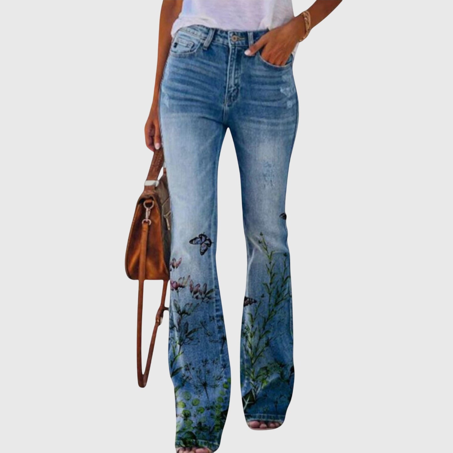 Floral Print Trousers for Stylish Occasions