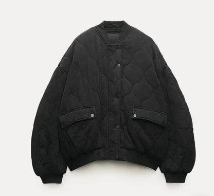 Women's Oversize Bomber Jacket | Quilted & Lightweight 1