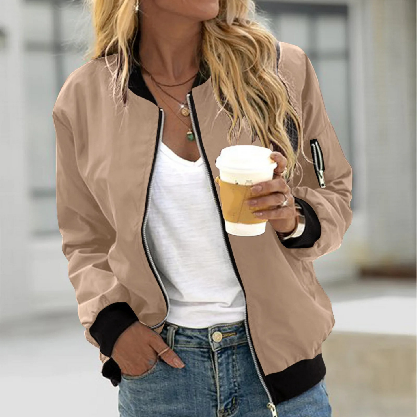 HELENA | Lightweight bomber jacket with soft interior 2