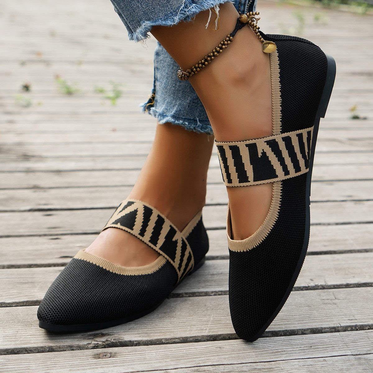 Ilyana | Patterned Ballet Flats 1