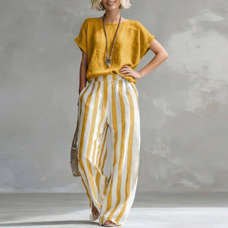 Jacika | Relaxed Linen Two-Piece Set 0
