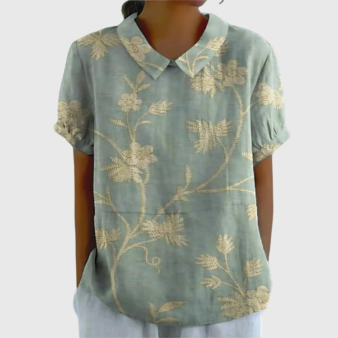 Jenna™ | Floral Chiffon Top for Every Occasion
