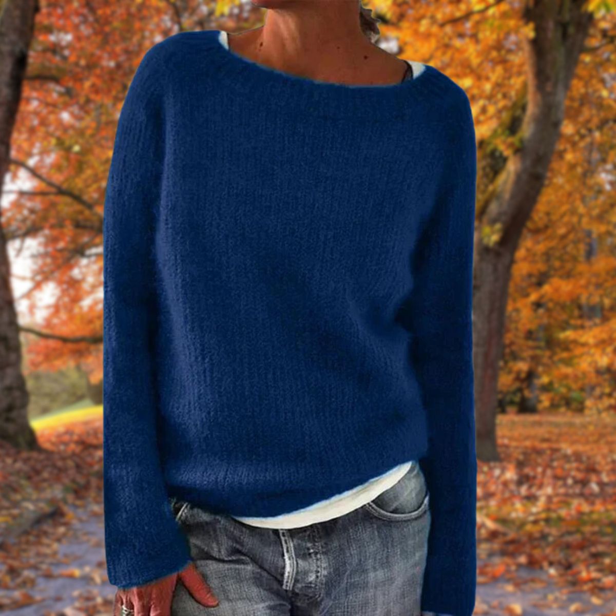 Jessup | Elegant wide round neckline sweater 3