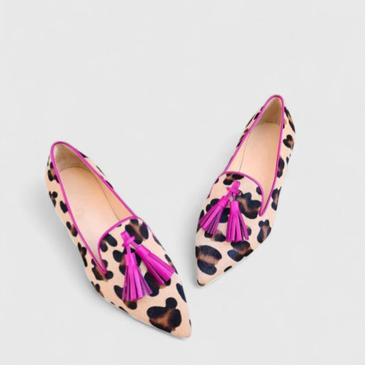 Women's Loafers | Leopard Print & Tassel Detail