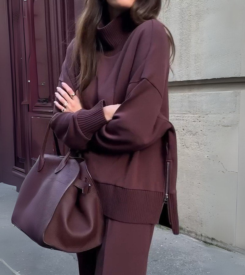 Women's Two-Piece Set | High Collar & Versatile Styling 6