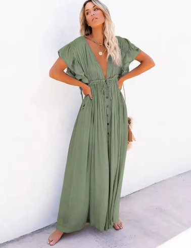LOOSE SHEER MAXI DRESS 4