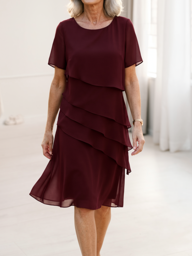 Linda | Elegant Comfort Ruffle Dress 2