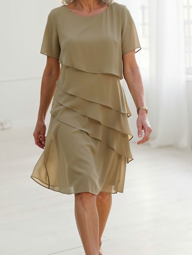 Linda | Elegant Comfort Ruffle Dress 4