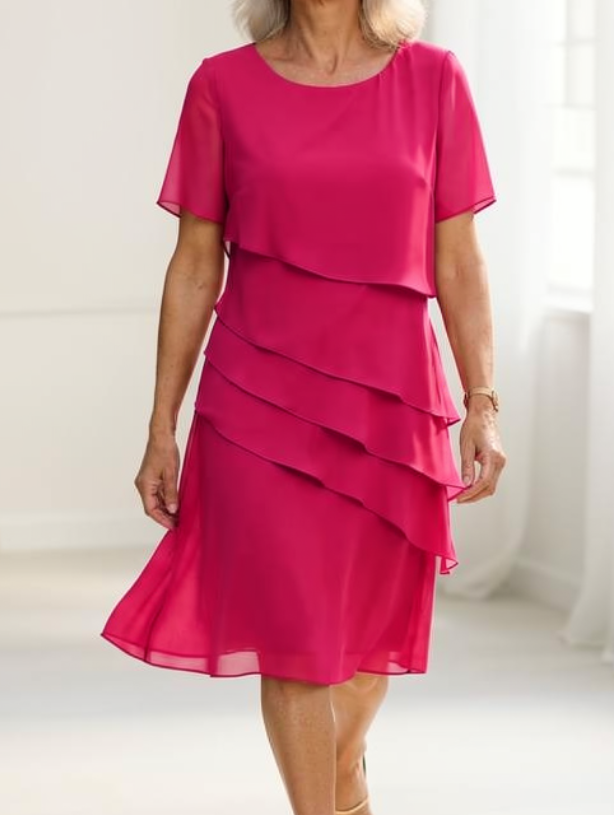 Linda | Elegant Comfort Ruffle Dress 5