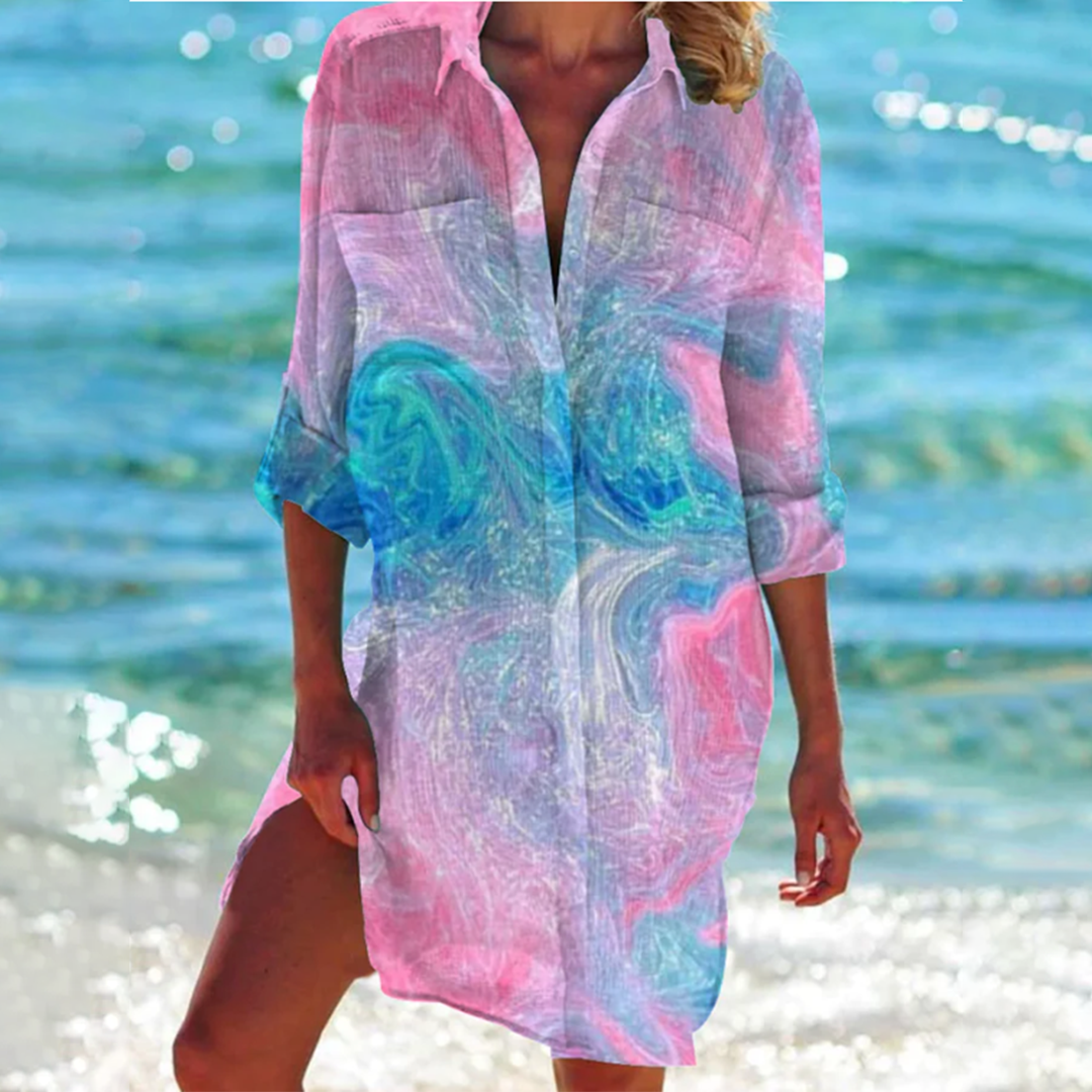 Luna | Colorful A-Line Summer Shirt 4