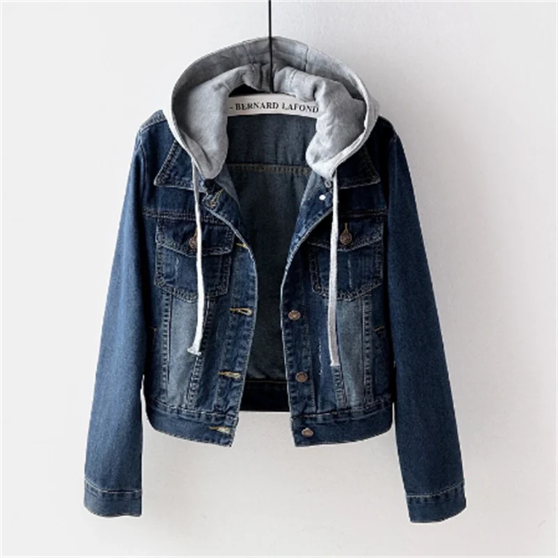 Luna | Stylish Casual Women's Denim Jacket with Removable Hood 1