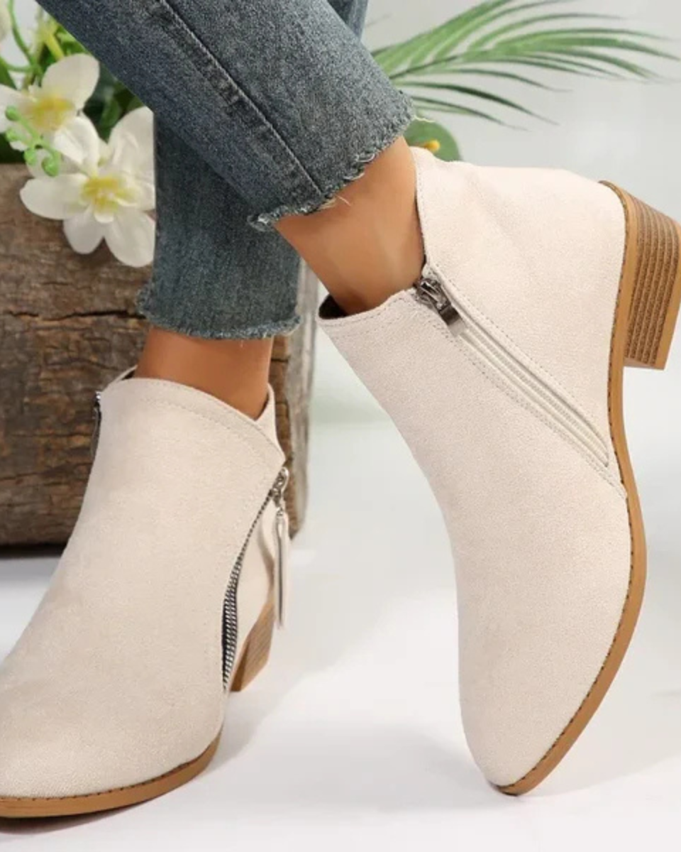 Women's Ankle Boots | Pointed Toe & Side Zip