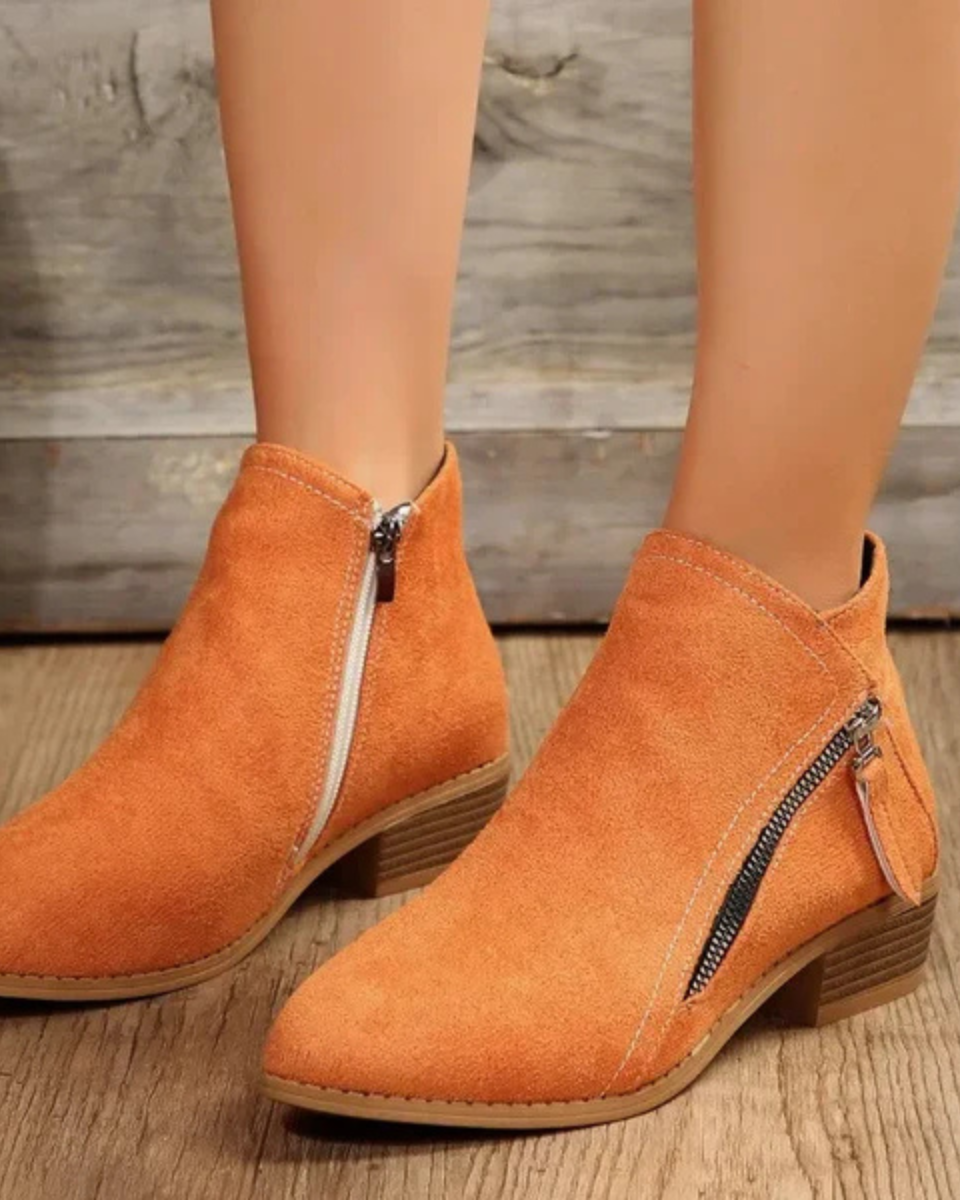 Women's Ankle Boots | Pointed Toe & Side Zip
