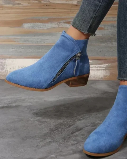 Women's Ankle Boots | Pointed Toe & Side Zip