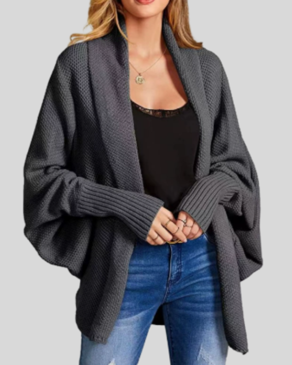 Women's Batwing Knit Cardigan | Open Front Layering