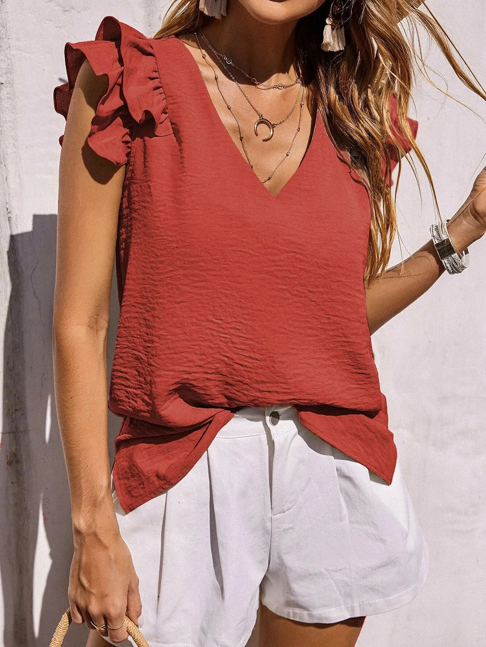 Lynette™ | Playful Ruffle Sleeve Summer Top 3