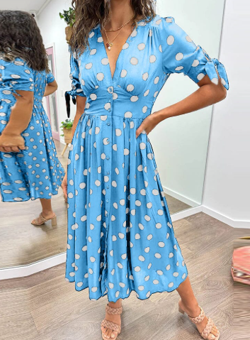 MAXIMA | Polka dot dress 5