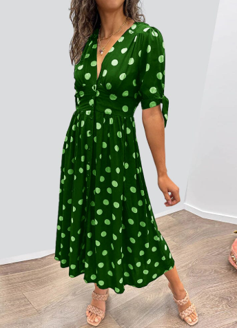 MAXIMA | Polka dot dress 6