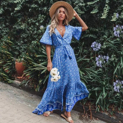 MAXI DRESS WITH WAIST BOW 0