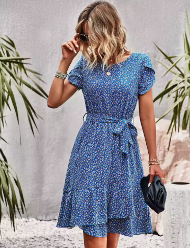 MIDI DRESS WITH WAIST BOW 2