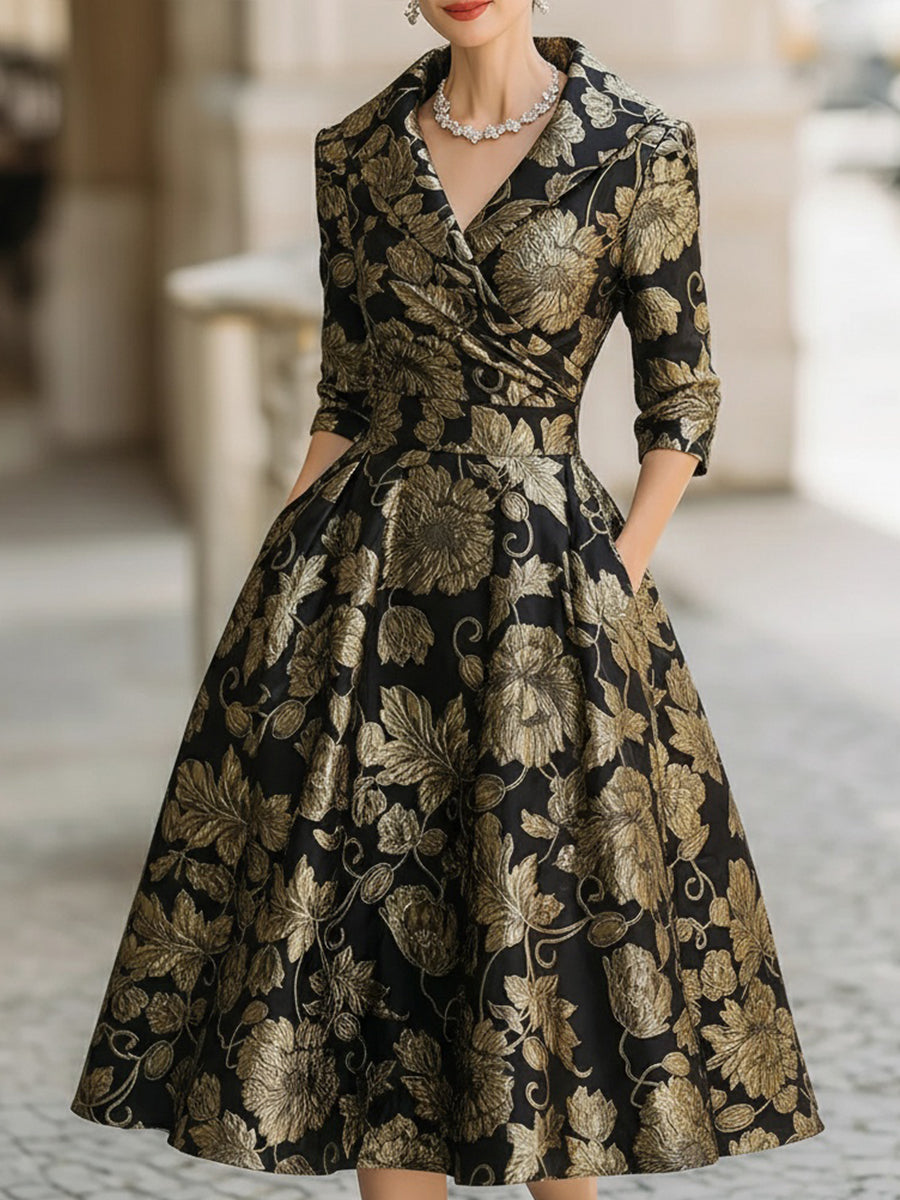 Meghan | Floral Midi Dress 0