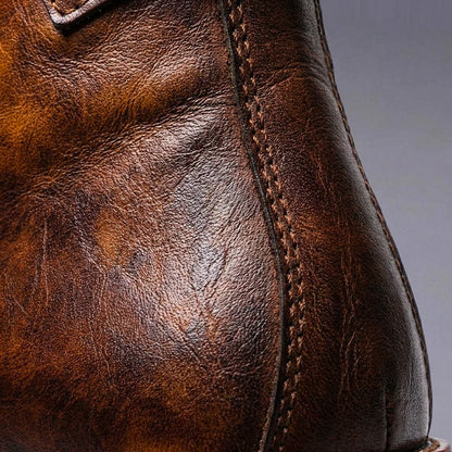 Men's Ankle Boots | Lace-Up Front, Studded Collar Strap