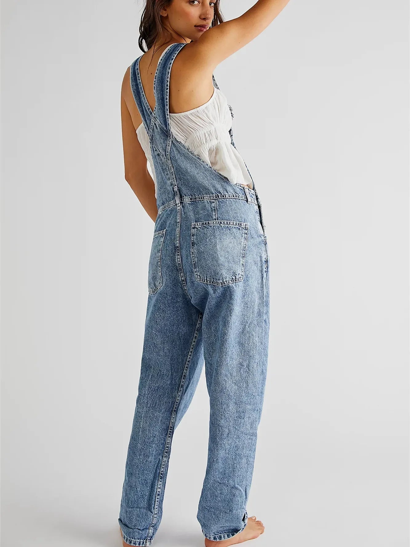 Mirelle | Stretch Denim Classic Overalls 3