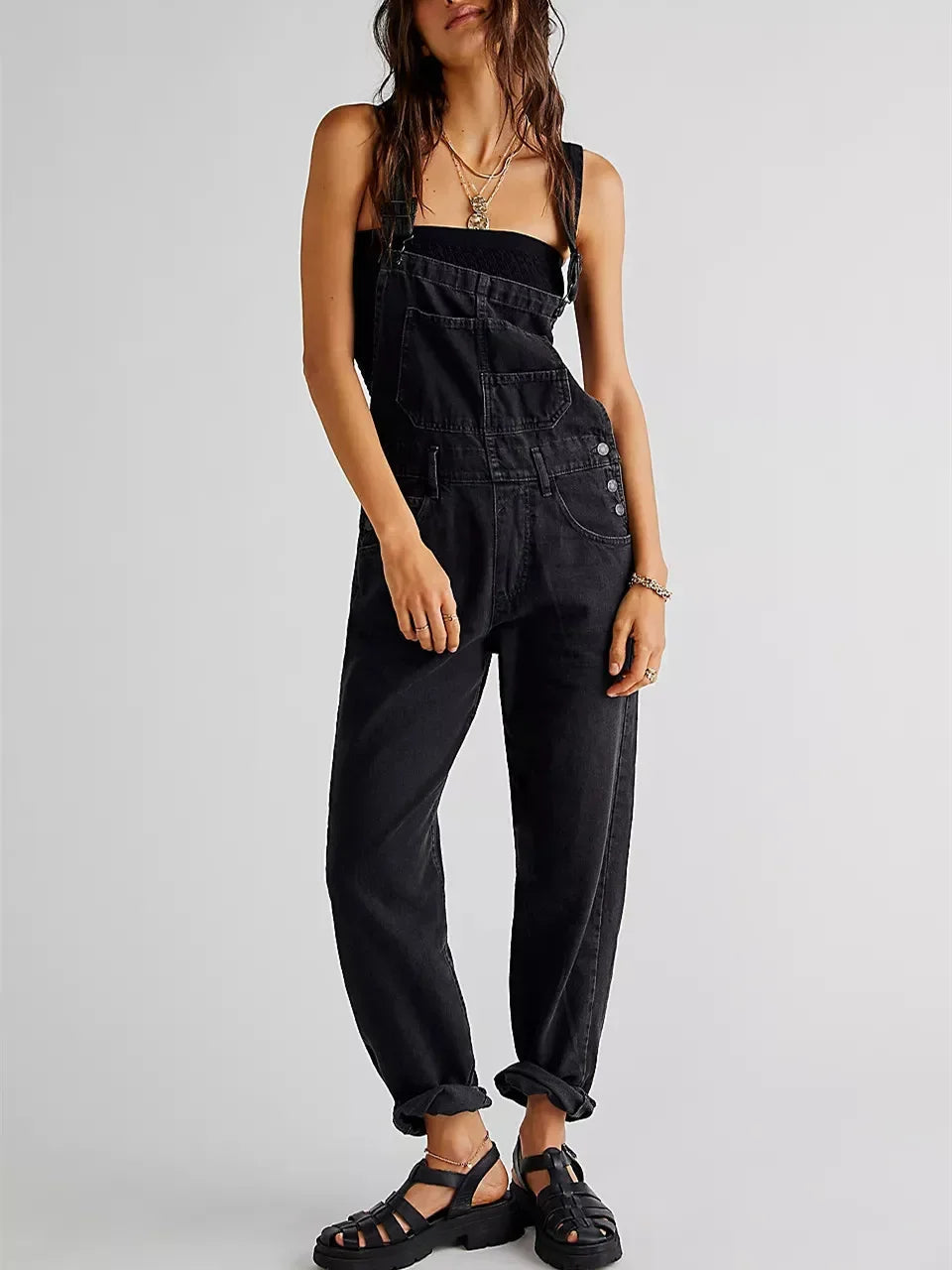 Mirelle | Stretch Denim Classic Overalls 4