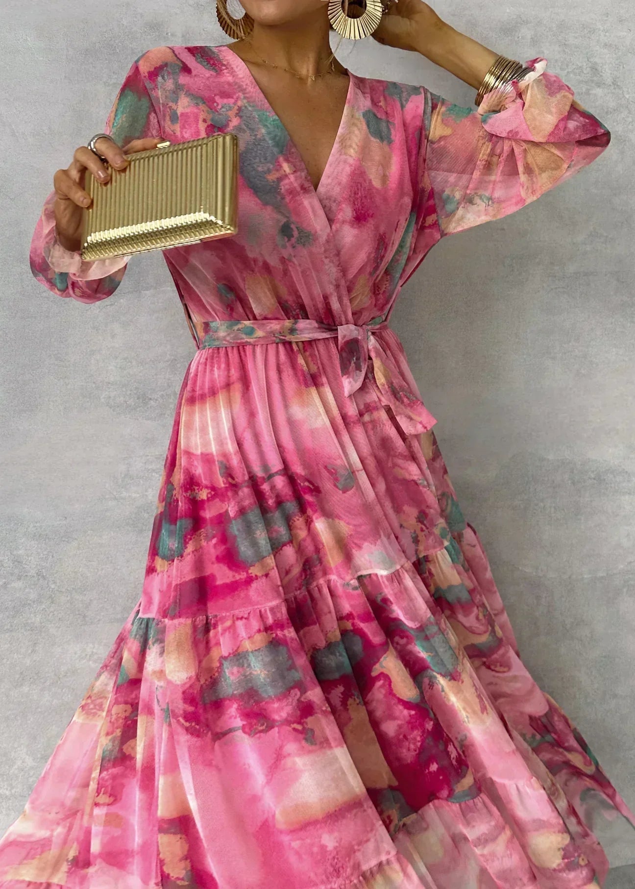Mollie | Floral Wrap Maxi Dress 2