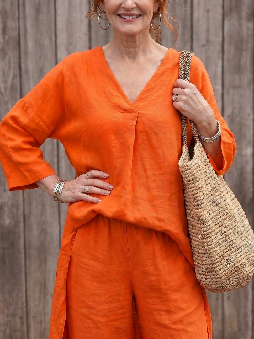 Women's Tunic & Wide Leg Pant Set | Relaxed Fit & All-Day Comfort 8