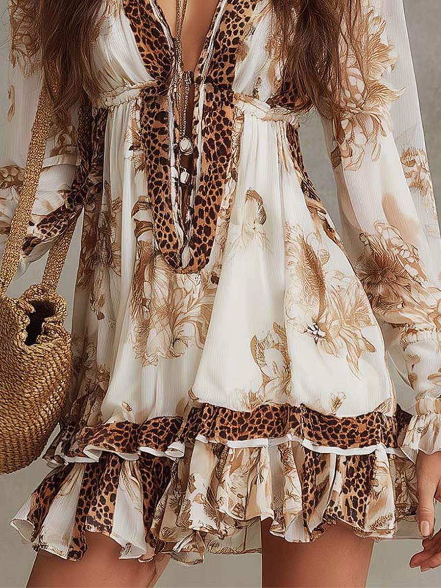 Nina | Chic Printed Midi Dress 4
