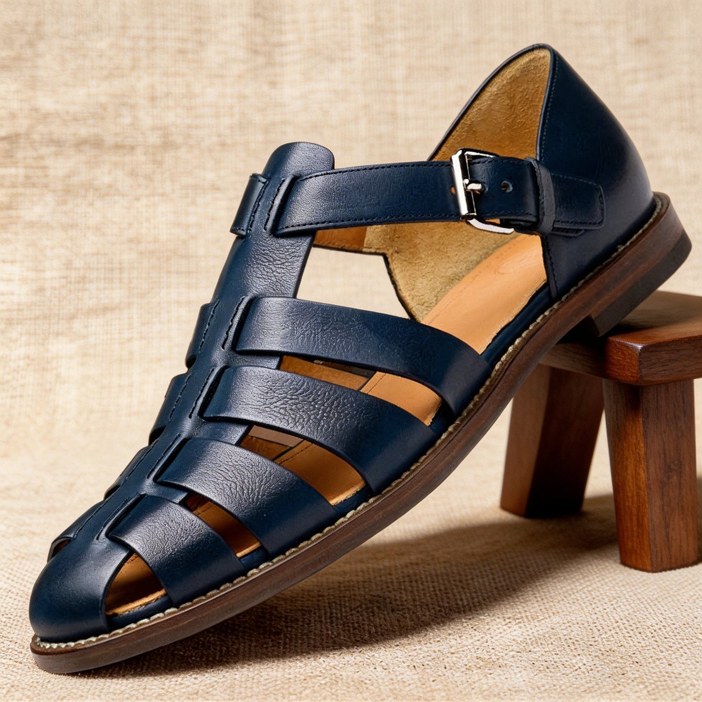 Men's Fisherman Sandals | Closed-Toe Woven Strap Summer Comfort