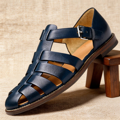 Men's Fisherman Sandals | Closed-Toe Woven Strap Summer Comfort
