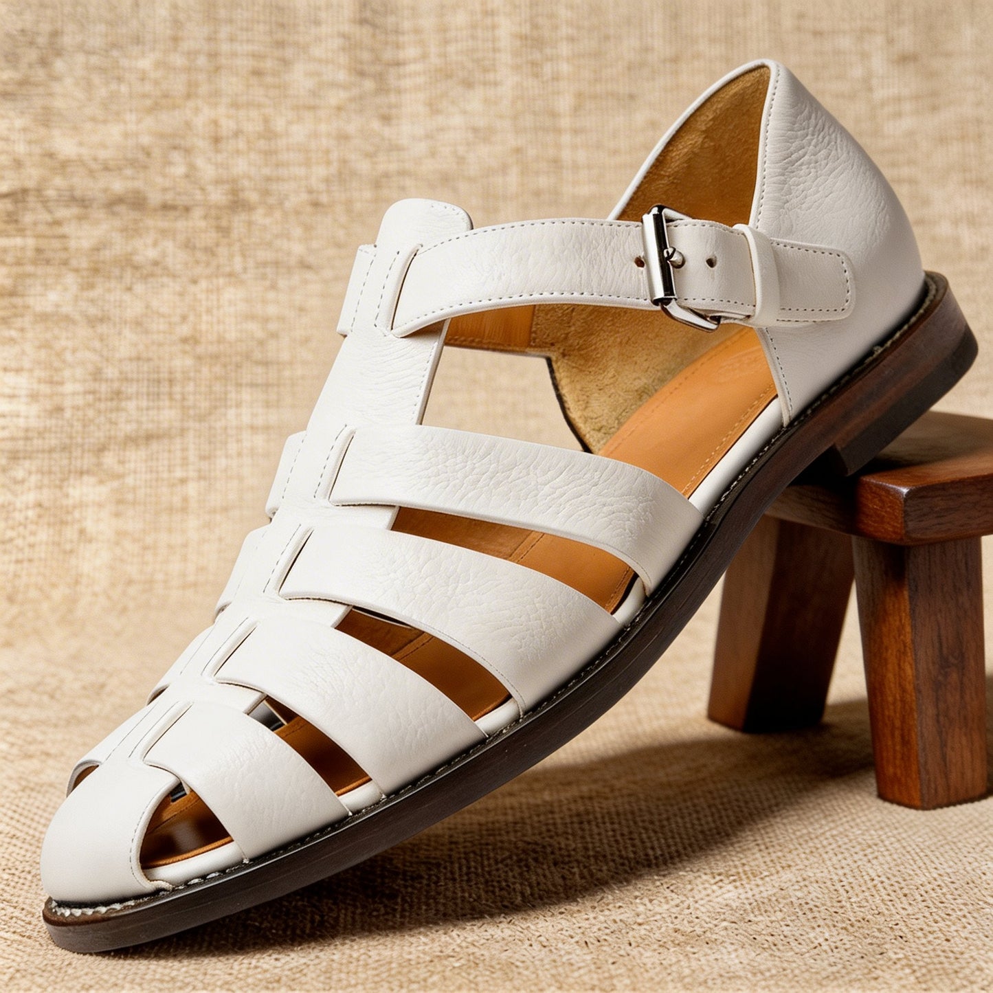 Men's Fisherman Sandals | Closed-Toe Woven Strap Summer Comfort