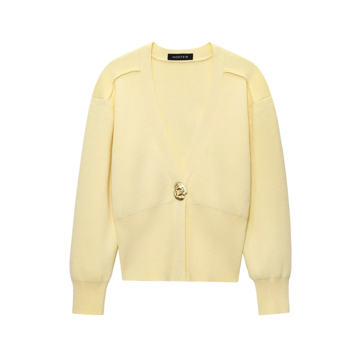 Women's Cropped Cardigan | Structured Shoulder Design 7