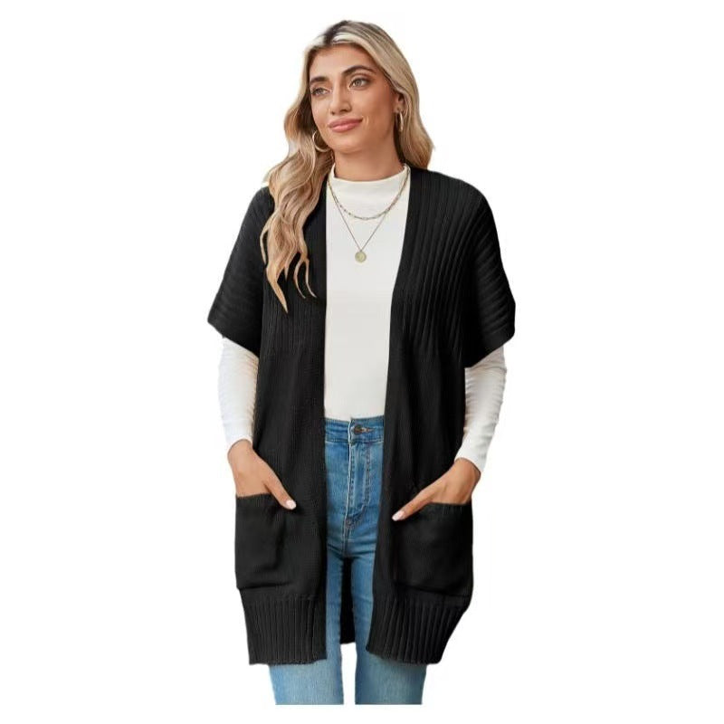 Women's Open-Front Knit Cardigan | Lightweight Layering Essential 1