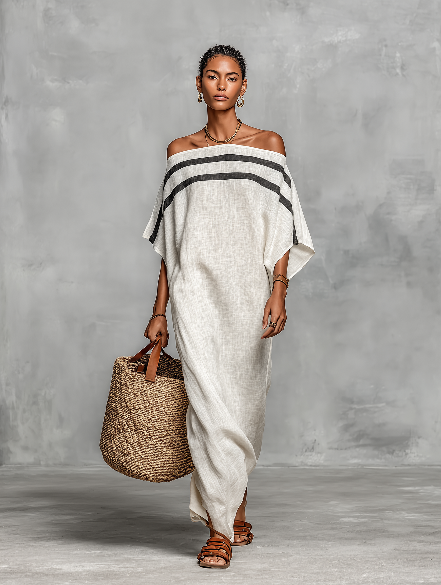 OFF-THE-SHOULDER MAXI DRESS 0