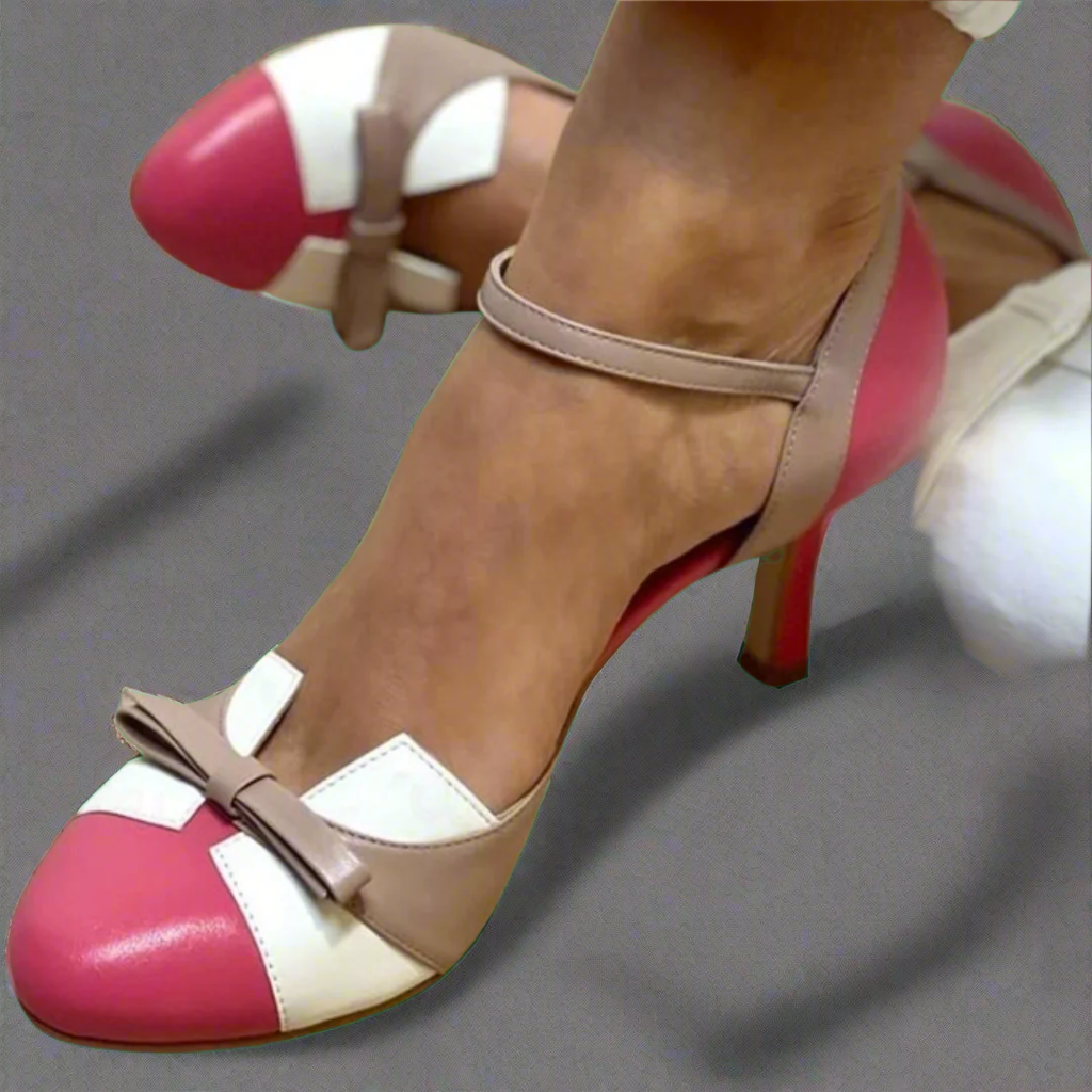 POINTED TOE SANDALS WITH BOW 1