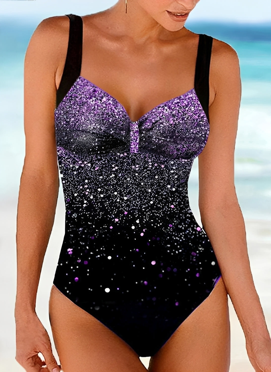 Push Up Bikini Women's | Glitter One-Piece & Body-Sculpting Fit