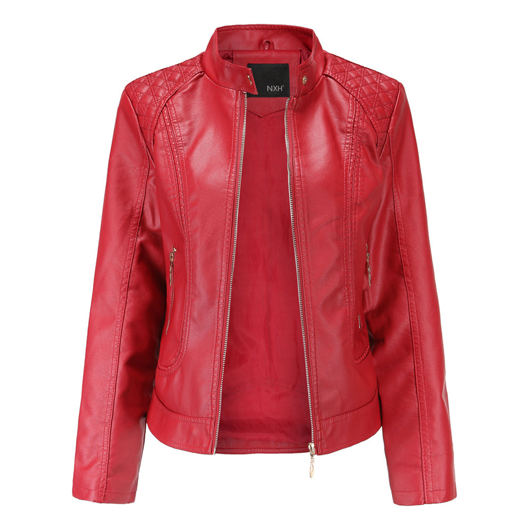 Women's Jacket | Zip Fastening & Stand Collar