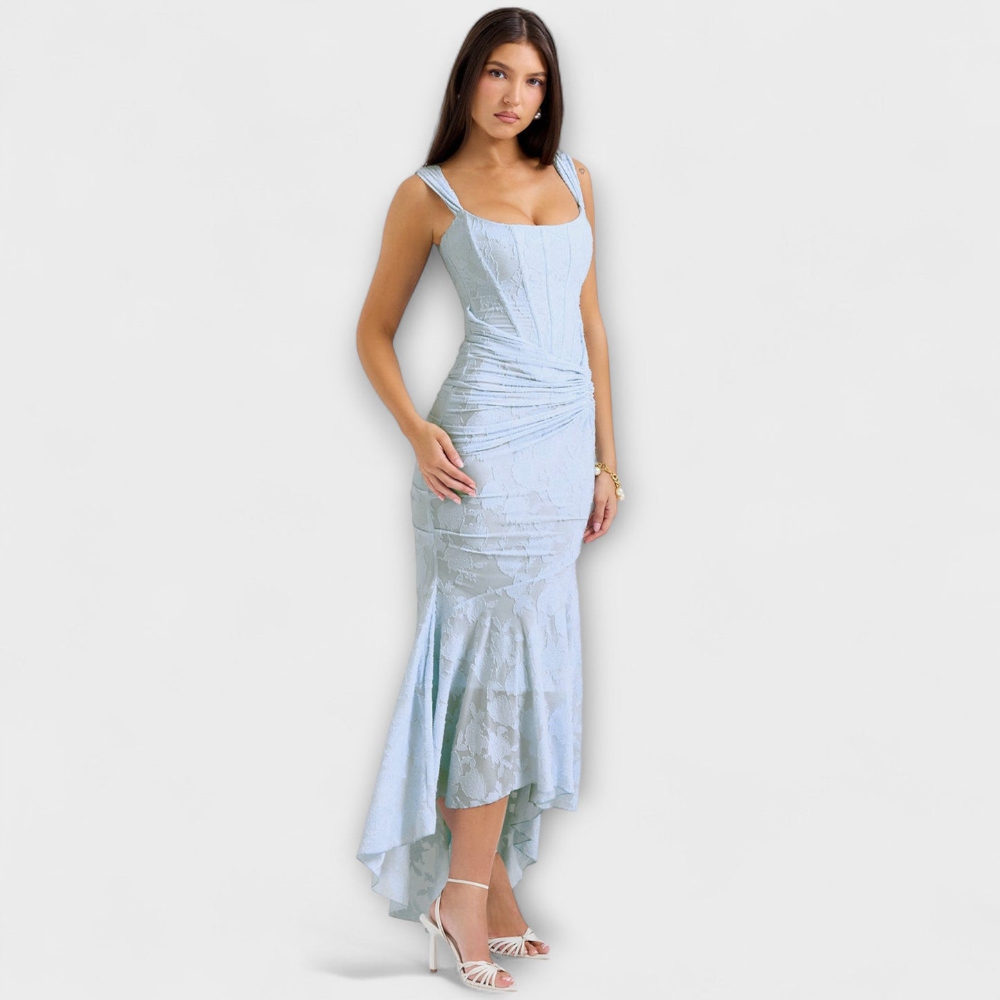 Renske - Chic Corset Long Dress for Events