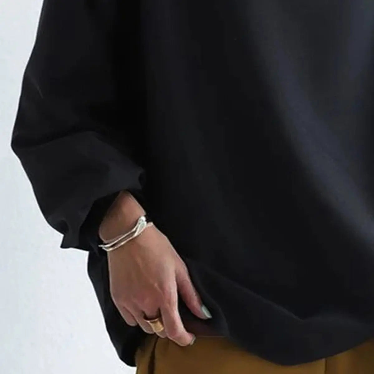 Oversized Roll Neck Knit Top for Women