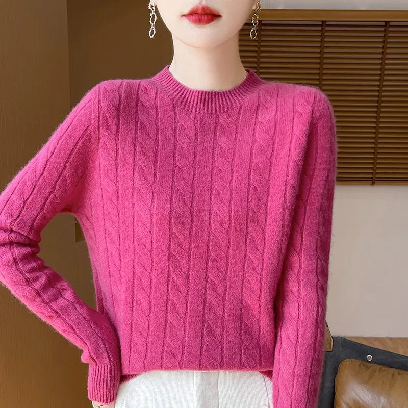 Women's Semi-Turtleneck Sweater | Warm & Comfortable Knit 7