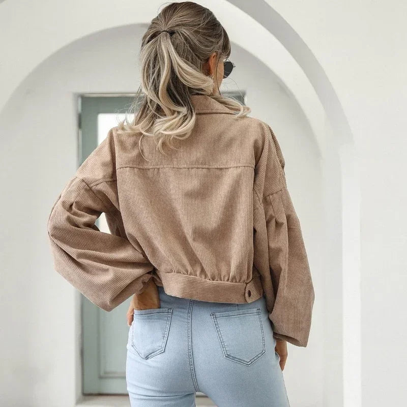 Women's Cropped Bomber Jacket | Lightweight Warmth for Layering 3