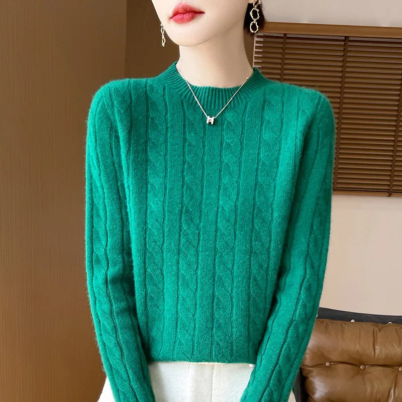 Women's Semi-Turtleneck Sweater | Warm & Comfortable Knit 1