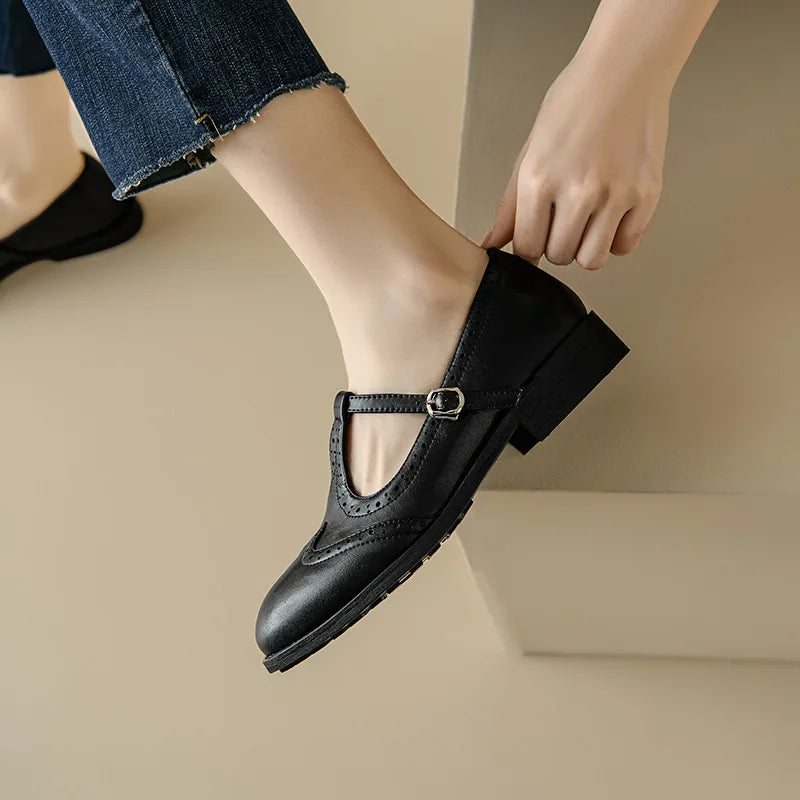 Sarah&Kate™| Chic T-Strap Mary Janes for Any Occasion