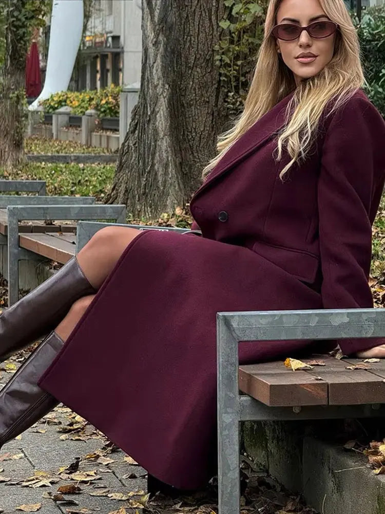 Women's Winter Coat | Double-Breasted Elegant Design 4