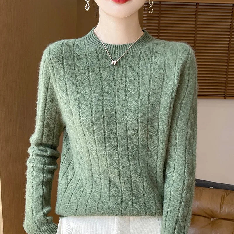 Women's Semi-Turtleneck Sweater | Warm & Comfortable Knit 6
