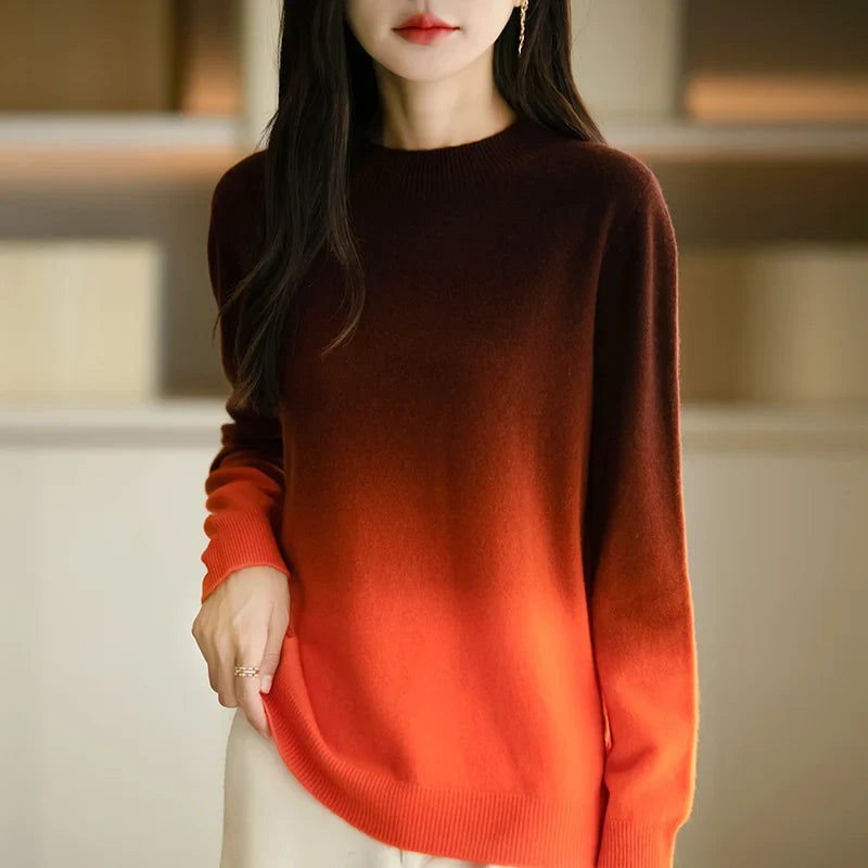 Women's Ombré Sweater | Soft Brushed Finish 7