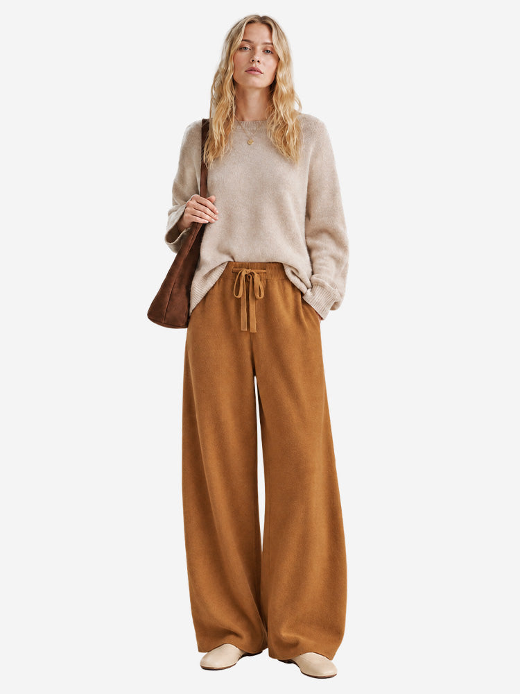Women's Wide-Leg Trousers | Soft, Flowing Drape